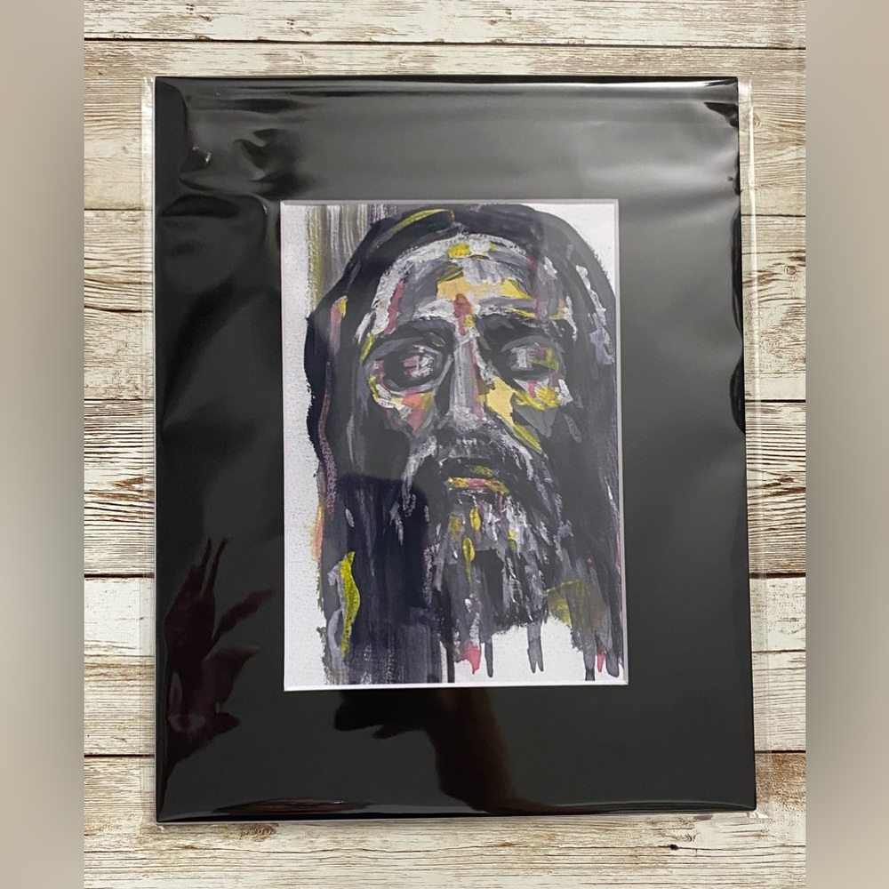 Print of an Original Hand Painting PIERCED FOR OUR TRANSGRESSIONS Jesus Art